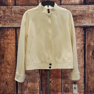 Calvin Klein Suits 6 Beige Wool Blend Jacket